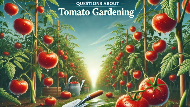 Question’s about Tomato Gardening