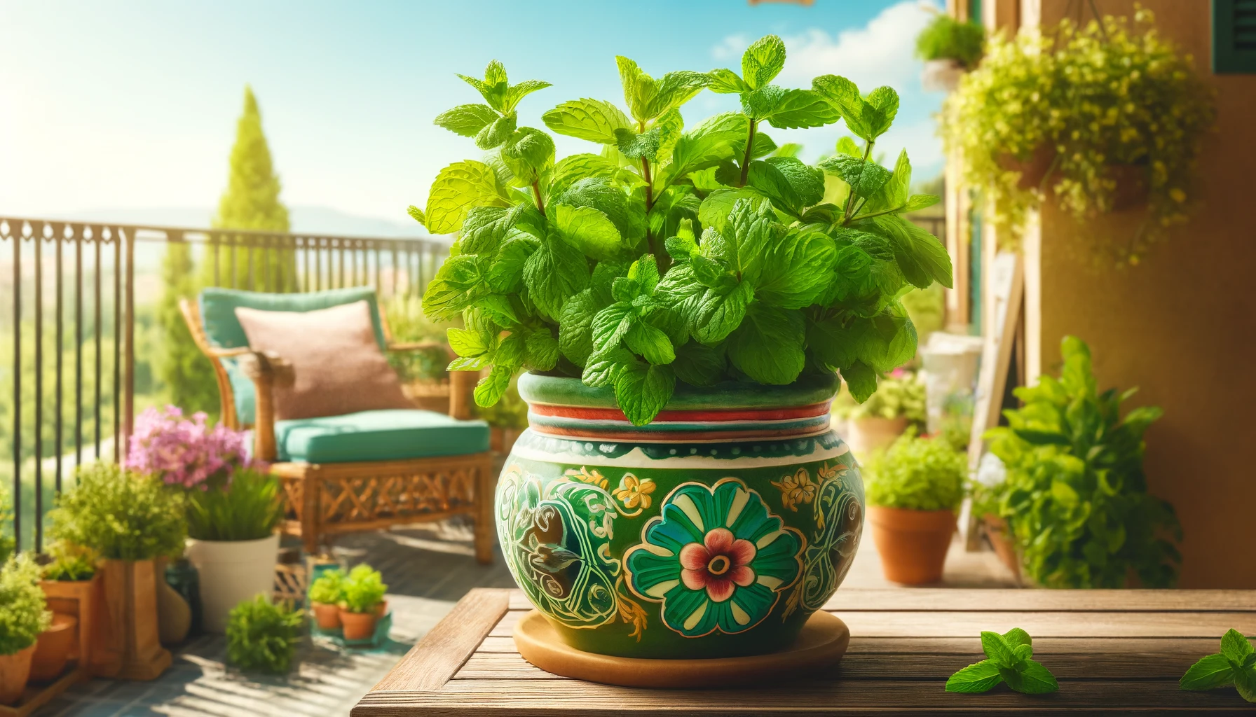 Growing Mint in a Pot