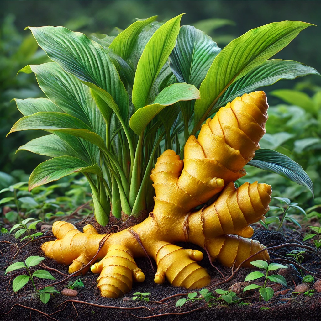 Yellow Ginger (Zingiber montanum)