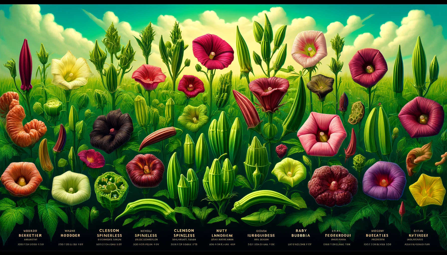 Varieties of Okra Plant