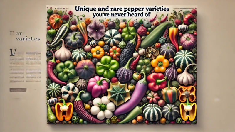 Unique and Rare Pepper Varieties You’ve Never Heard Of